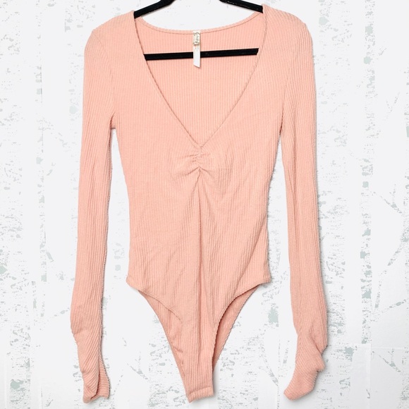 NEW Free People Cozy Up With Me Knitted Bodysuit - Picture 4 of 8